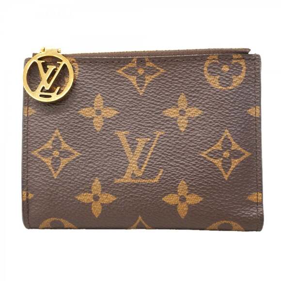Louis Vuitton Monogram Portefeuille Lisa Wallet M25692 Brown Eugenie Pink Wom...